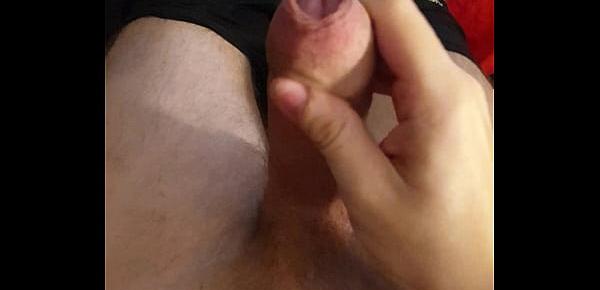  Young Amateur handjob cum on his body!